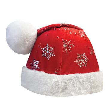 Buy the Equetech Santa Glitter Snowflake Hat Silk | Online for Equine