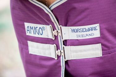 Buy Horseware Ireland Amigo Hero Ripstop Plus 100g Detachable Neck Fig Turnout Rug | Online for Equine