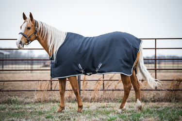 Horseware Ireland Rambo Navy Techni-Waffle Cooler Rug