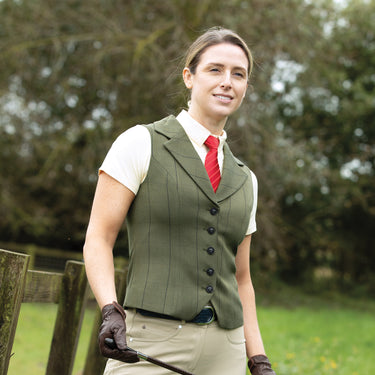 Equetech Green Ladies Bellingham Deluxe Show Waistcoat