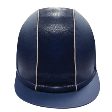 Buy the Equetech Navy/Silver Competition Snakeskin Hat Silk | Online for Equine