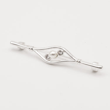 Equetech Silver Ladies Deluxe Nouveau Stock Pin