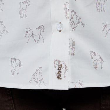 Toggi Winter White Horse Print Eaton Womens Shirt