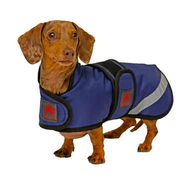 Buy Firefoot Outdoor Dachshund Coat With Fleecy Lining Navy | Online for Equine