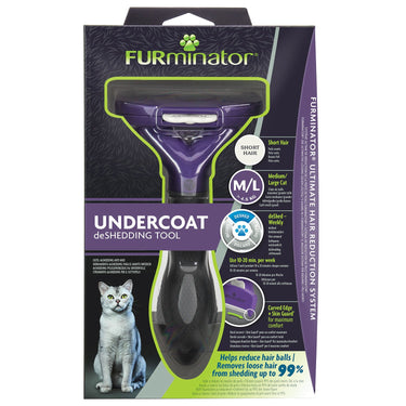 Buy Furminator Undercoat Deshedding Tool For Short Hair Cat | Online for Equine