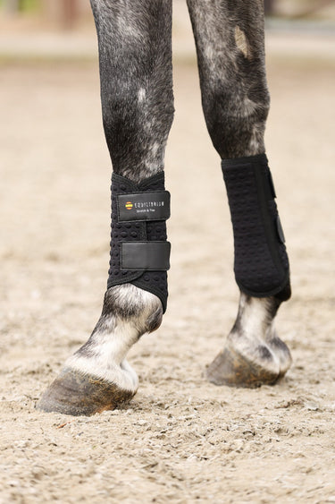 Buy Equilibrium Black Stretch & Flex Flatwork Wraps | Online for Equine