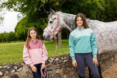 Buy LeMieux Young Rider Kate Quarter Zip Sweat Blossom | Online for Equine