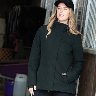 Equetech Green Ladies Imperial Deluxe Stretch Waterproof Hybrid Jacket