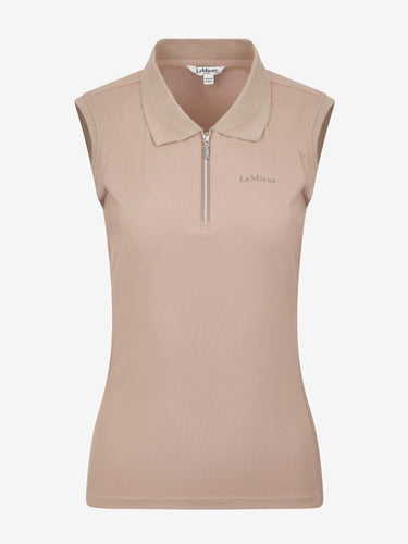 Buy the LeMieux Mink Sleeveless Sport Polo | Online for Equine