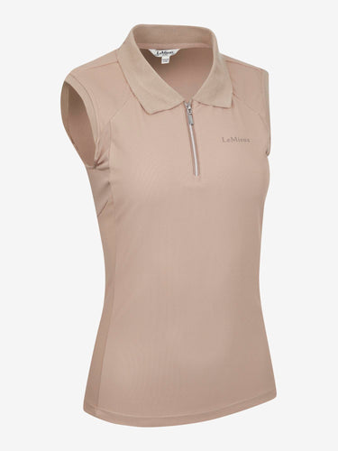 Buy the LeMieux Mink Sleeveless Sport Polo | Online for Equine