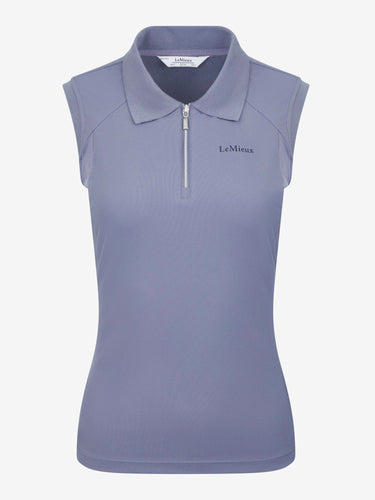 Buy the LeMieux Jay Blue Sleeveless Sport Polo | Online for Equine