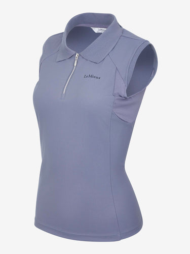 Buy the LeMieux Jay Blue Sleeveless Sport Polo | Online for Equine