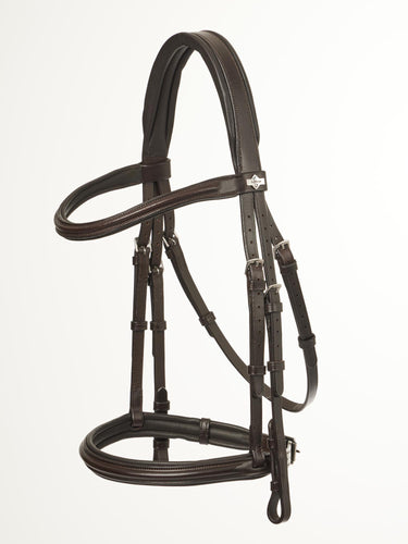 LeMieux Arika Cavesson Bridle Brown/Silver