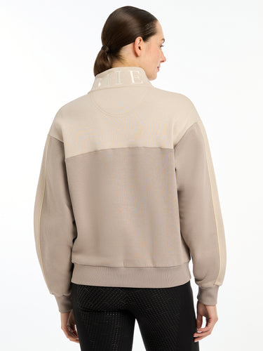 Buy Le Mieux Ladies Ash/Stone Kali Quarter Zip Sweater | Online for Equine