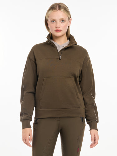 Buy the LeMieux Ladies Alpine Kali Quarter Zip Sweater | Online for Equine