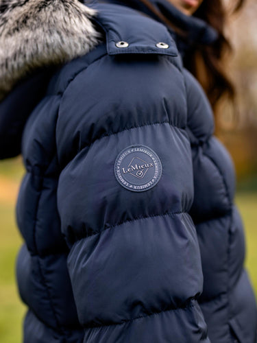 LeMieux Navy Harper Longline Puffer Coat