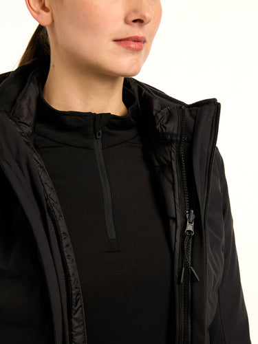 Buy LeMieux Black Brooke Hybrid Waterproof Jacket | Online for Equine