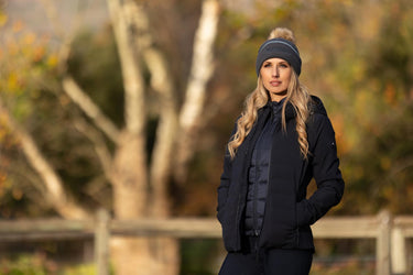 Buy LeMieux Navy Brooke Hybrid Waterproof Jacket | Online for Equine