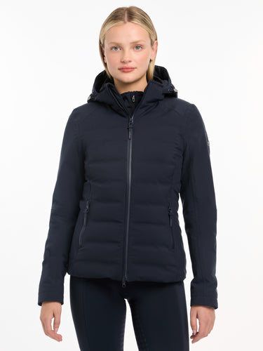 Buy LeMieux Navy Brooke Hybrid Waterproof Jacket | Online for Equine