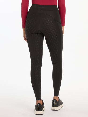 Buy the LeMieux Black Naomi Pull On Full Seat Breeches | Online for Equine