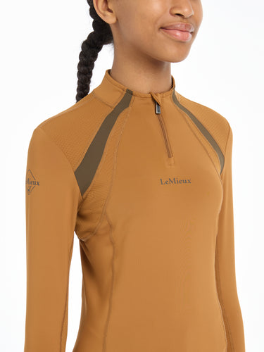 Buy the LeMieux Ginger Young Rider Mia Mesh Base Layer | Online for Equine