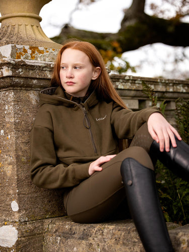 Buy the LeMieux Young Rider Alpine Hettie Half Zip Hoodie | Online for Equine