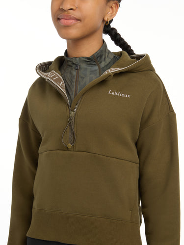 Buy the LeMieux Young Rider Alpine Hettie Half Zip Hoodie | Online for Equine