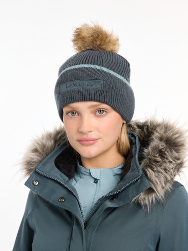 Buy LeMieux Petrol Clara Cable Beanie | Online for Equine