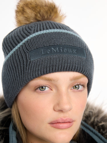 Buy LeMieux Petrol Clara Cable Beanie | Online for Equine