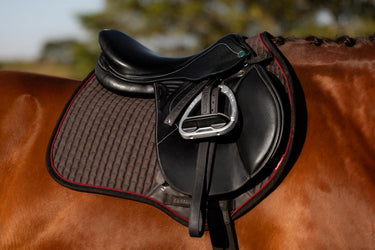 Buy the LeMieux Cinder Close Contact Suede Square | Online for Equine