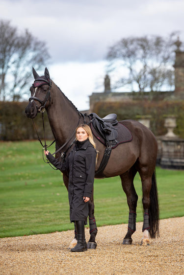 Buy the LeMieux Cinder Close Contact Suede Square | Online for Equine