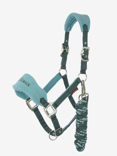 Buy the LeMieux Petrol Vogue Headcollar & Leadrope  | Online for Equine