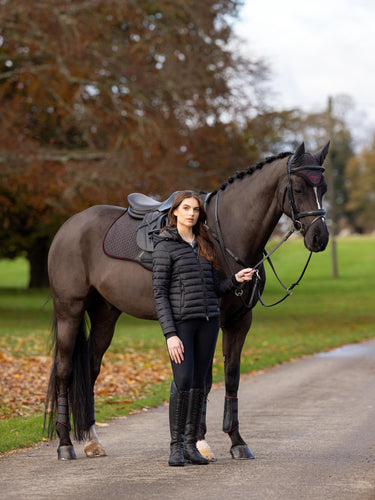 LeMieux Black Tilly Hooded Puffer Jacket