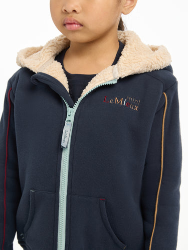 Buy the LeMieux Navy Mini Charlie Lined Hoodie | Online for Equine