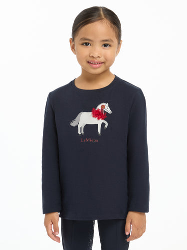 LeMieux Navy Mini Jessie Long Sleeve Top