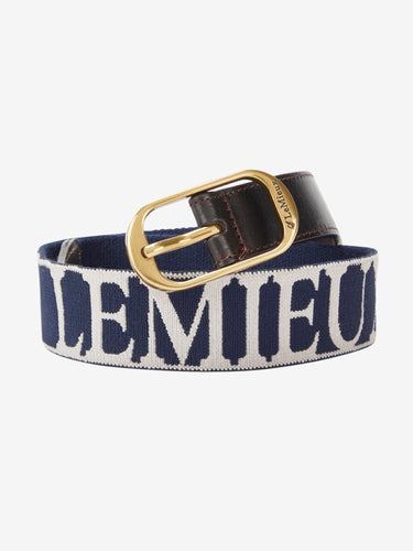 Buy the LeMieux Navy/Stone Eddie Elasticated Belt | Online for Equine