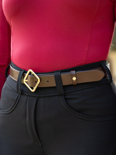 Buy the LeMieux Brown Cleo Leather Belt | Online For Equine