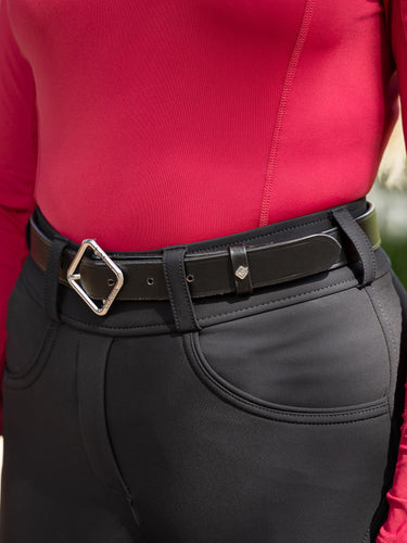 Buy the LeMieux Black Cleo Leather Belt | Online For Equine