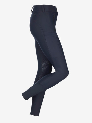 Buy the LeMieux Navy Drytex Waterproof Knee Grip Breeches | Online for Equine