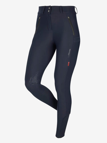 Buy the LeMieux Navy Drytex Waterproof Knee Grip Breeches | Online for Equine