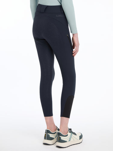 Buy the LeMieux Navy Young Rider Ella Winter Breggings | Online for Equine