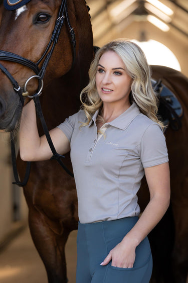 Buy the LeMieux Ash Classique Polo Shirt | Online for Equine