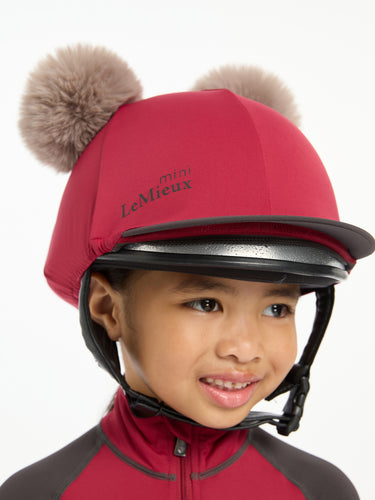 Buy the LeMieux Ember Mini Double Pom Hat Silk | Online for Equine