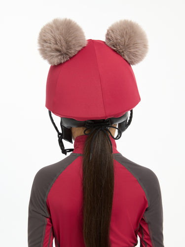 Buy the LeMieux Ember Mini Double Pom Hat Silk | Online for Equine