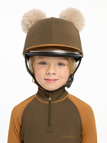 Buy the LeMieux Alpine Mini Double Pom Hat Silk | Online for Equine