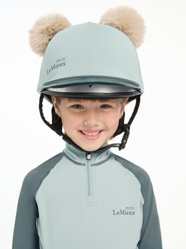 LeMieux Glacier Mini Double Pom Hat Silk