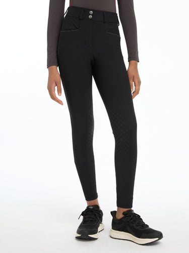 LeMieux Black Young Rider Izzy Knee Grip Breeches