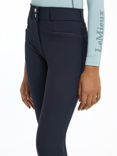 LeMieux Navy Young Rider Izzy Knee Grip Breeches