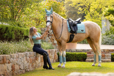 Buy LeMieux Loire Classic Dressage Square Aqua | Online for Equine