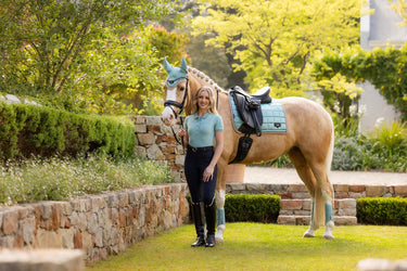 Buy LeMieux Loire Classic Dressage Square Aqua | Online for Equine